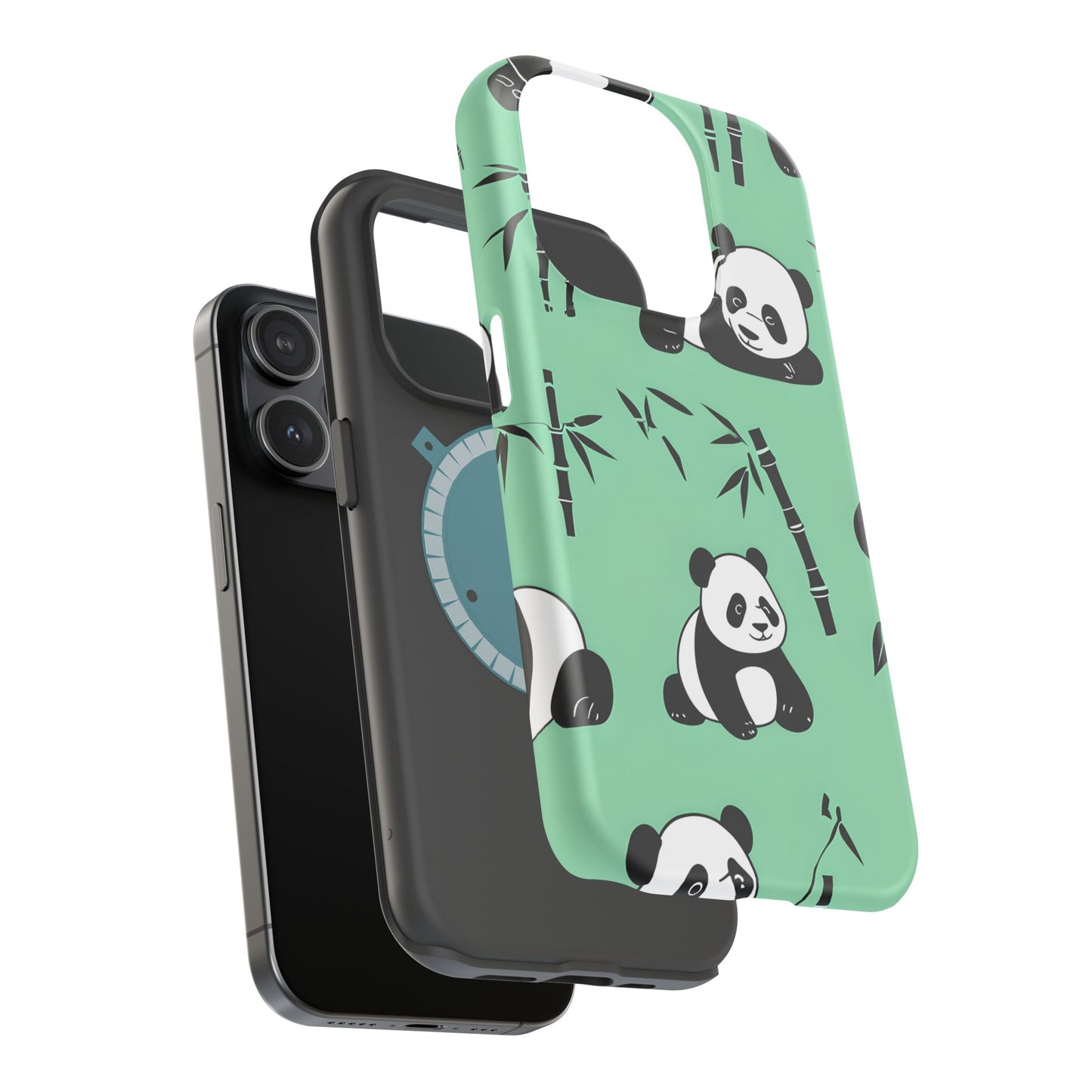 Panda Bamboo Magnetic Impact-Resistant Phone Case