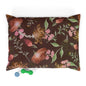 Floral Pet Bed - Cozy Dog Cat Cushion, Decorative Pet Accessory, Indoor Dog Bed, Cat Bed, Flower Print Pet Lounger