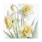 Matte Canvas, Stretched, 1.25" beautiful flowers white and yellow.