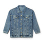 Denim Jacket — "Love Has My Heart, Call It Paws" Back Graphic Women’s Jean Jacket