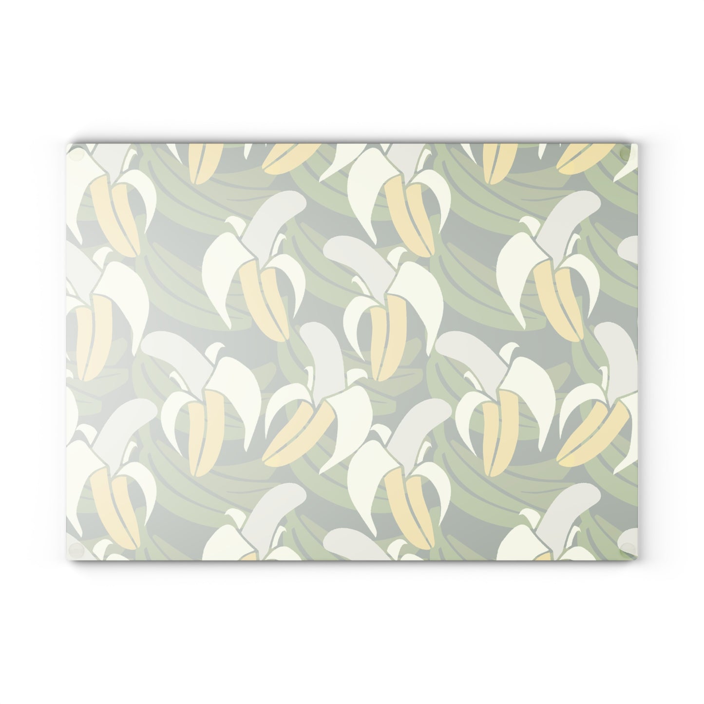 Banana Leaf Glass Cutting Board - Kitchen Decor