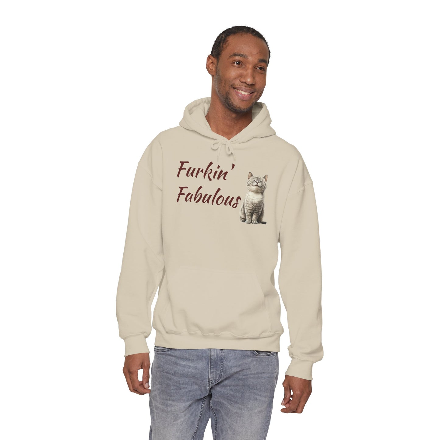 Furkin' Fabulous Cat Hoodie — Cute Kitten Graphic Sweatshirt