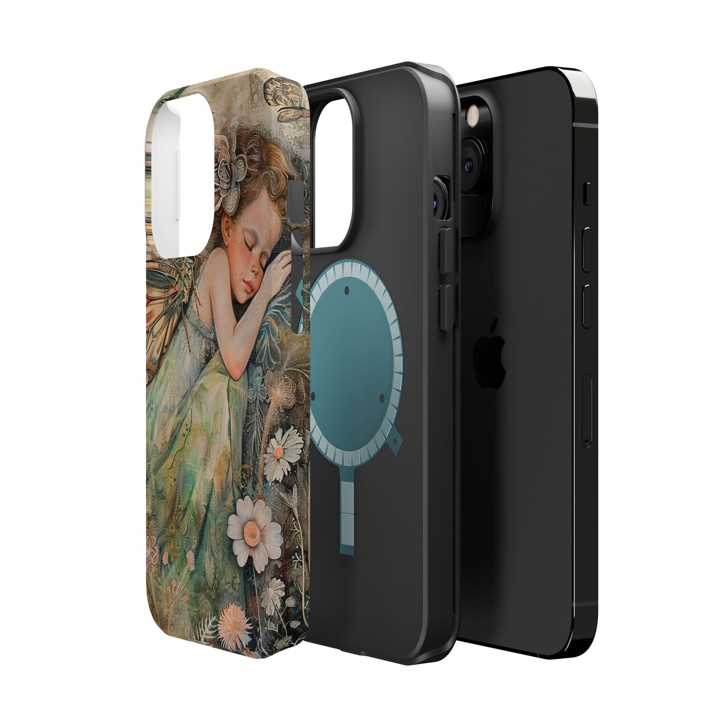 Fairy Sleeping Phone Case — Magnetic Impact-Resistant iPhone Cover
