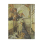 Vintage Cottage Animal Illustration Matte Canvas Print