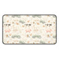 Farmhouse Animals Desk Mat — Vintage Tractor, Pig & Chicken Pattern