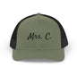 Mrs. C. Snapback Trucker Cap for Newlyweds, Wedding Gift, Bride Hat, Personalized Cap, Casual Style Accessories