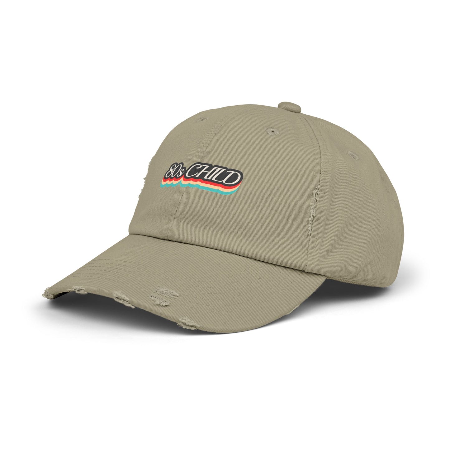 Unisex Distressed Cap- 80s child