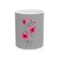 Floral Ceramic Mug - 11oz & 15oz, Cute Gift for Her, Coffee Tea Cup, Floral Decor, Home Office Accessory, Birthday, Mother's Day