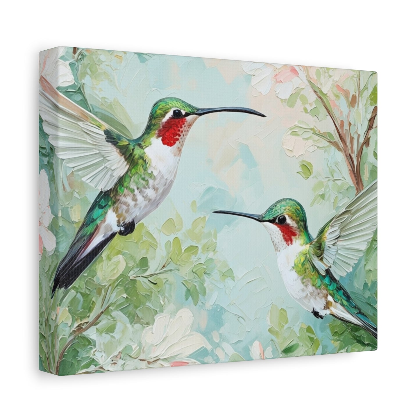 Hummingbird Canvas Wall Art — Stretched Matte Nature Print