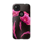 Floral iPhone Case | Tough Cases with Pink Poppy Design, Elegant Flower Phone Cover, Gift for Her, Spring Accessories, Chic Tech