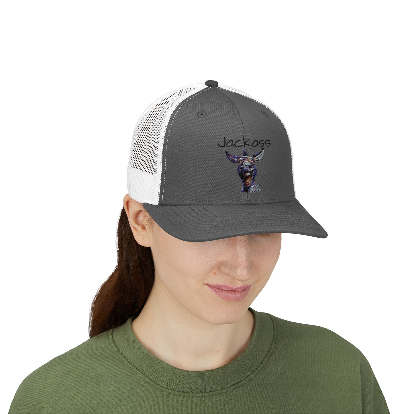 Humorous Jackass Snapback Trucker Cap