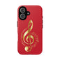 Tough Cases - Red Musical Note
