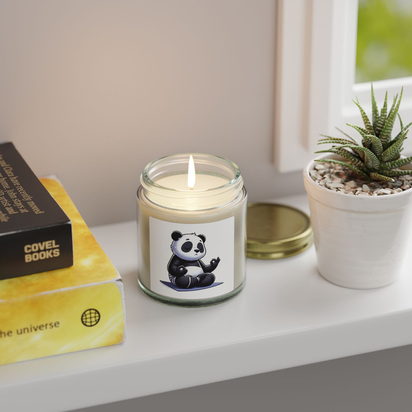 Scented Candle — Relaxing Panda Meditation Jar (4oz & 9oz)
