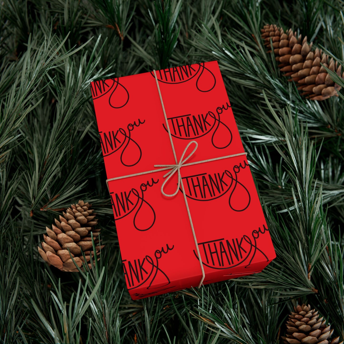 Gift Wrap Paper — 'Thank You' Patterned Wrapping Paper