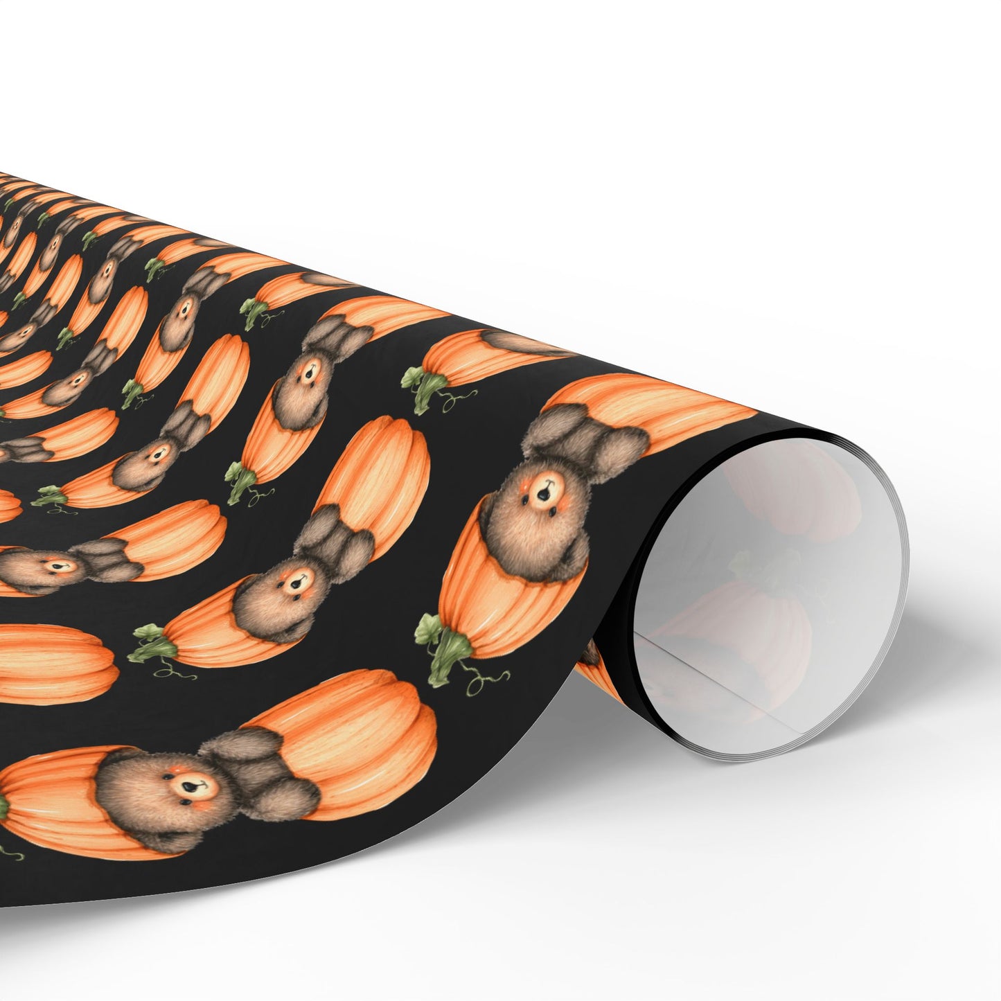 Halloween Pumpkin Wrapping Paper, Fall Gift Wrap, Spooky Decor, Autumn Celebration, Trick or Treat Packaging
