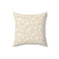 Soft Floral Square Pillow for Home Decor, Cozy Cushion, Gift Idea for Housewarming, Wedding, or Mother's Day, Decorative Throw Pillow