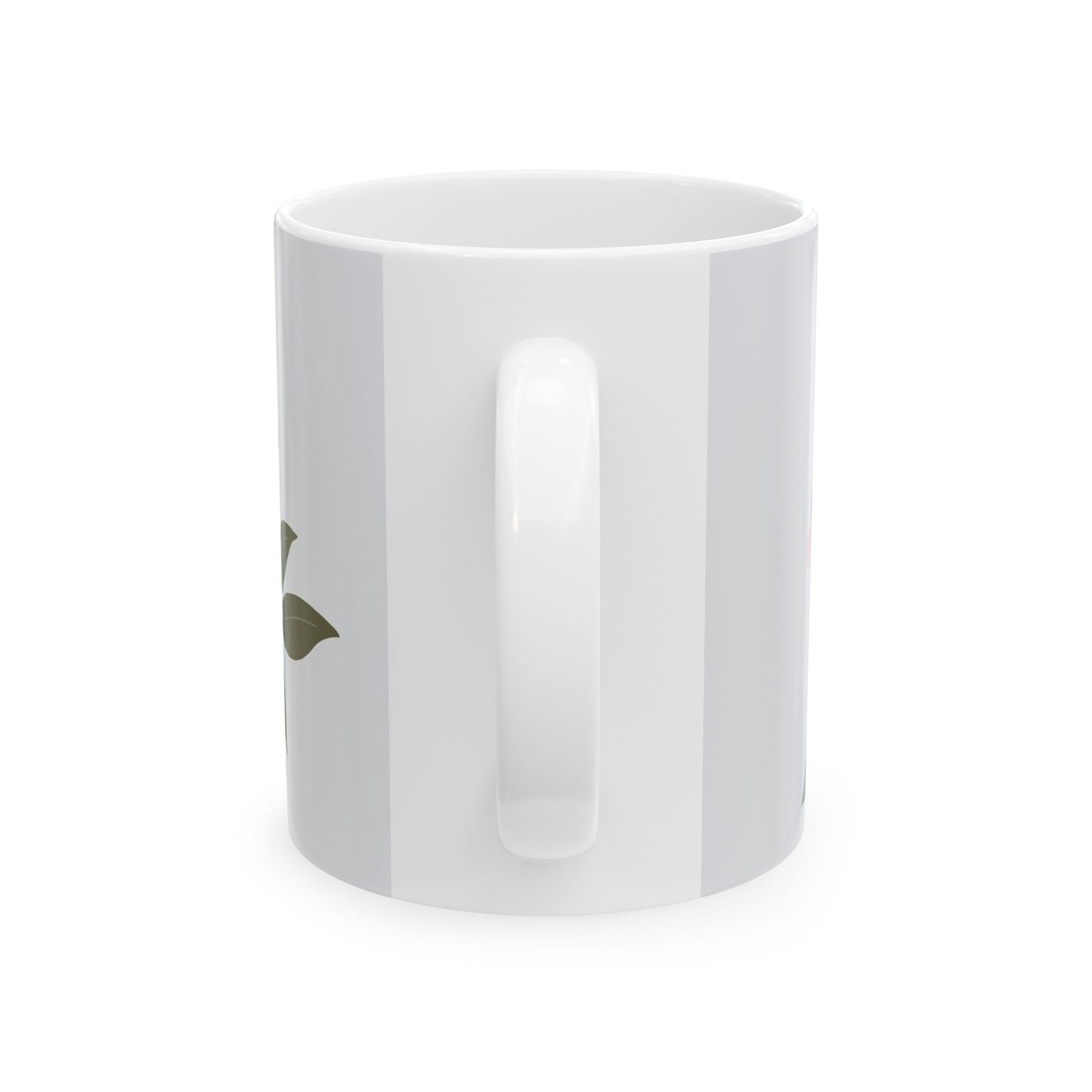 Thank You Floral Mug — Handwritten Script Ceramic Coffee Cup (11oz & 15oz)