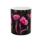Floral Ceramic Mug with Pink Poppies, Coffee Mug, Gift for Her, Nature Lover's Cup, Home Decor, Tea Lover's Present