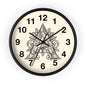 Boho Floral Wall Clock, Home Decor, Gift for Her, Bohemian Style, Living Room Wall Art, Unique Timepiece, Handmade Clock
