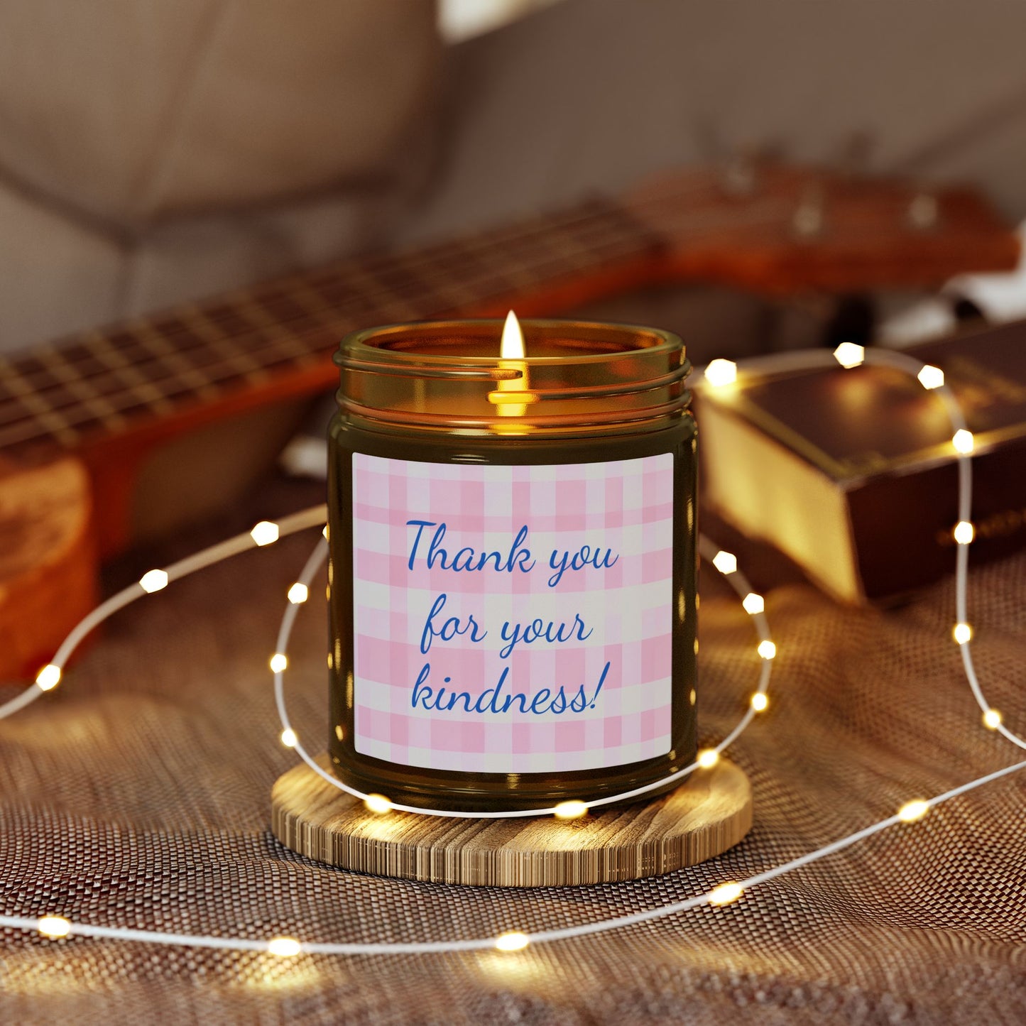 Thank You For Your Kindness Scented Candle (Coconut Apricot Wax)