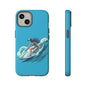 Surfing Phone Case, Coastal Vibes Phone Cover, Tough Cases for Beach Lovers, Ocean Art Phone Accessories, Summer Gift Idea