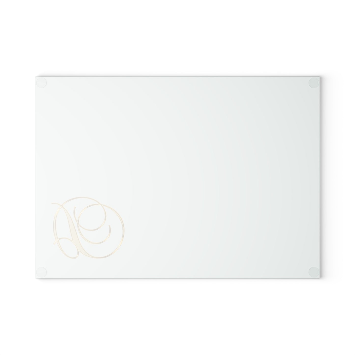 Glass Cutting Board Letter D