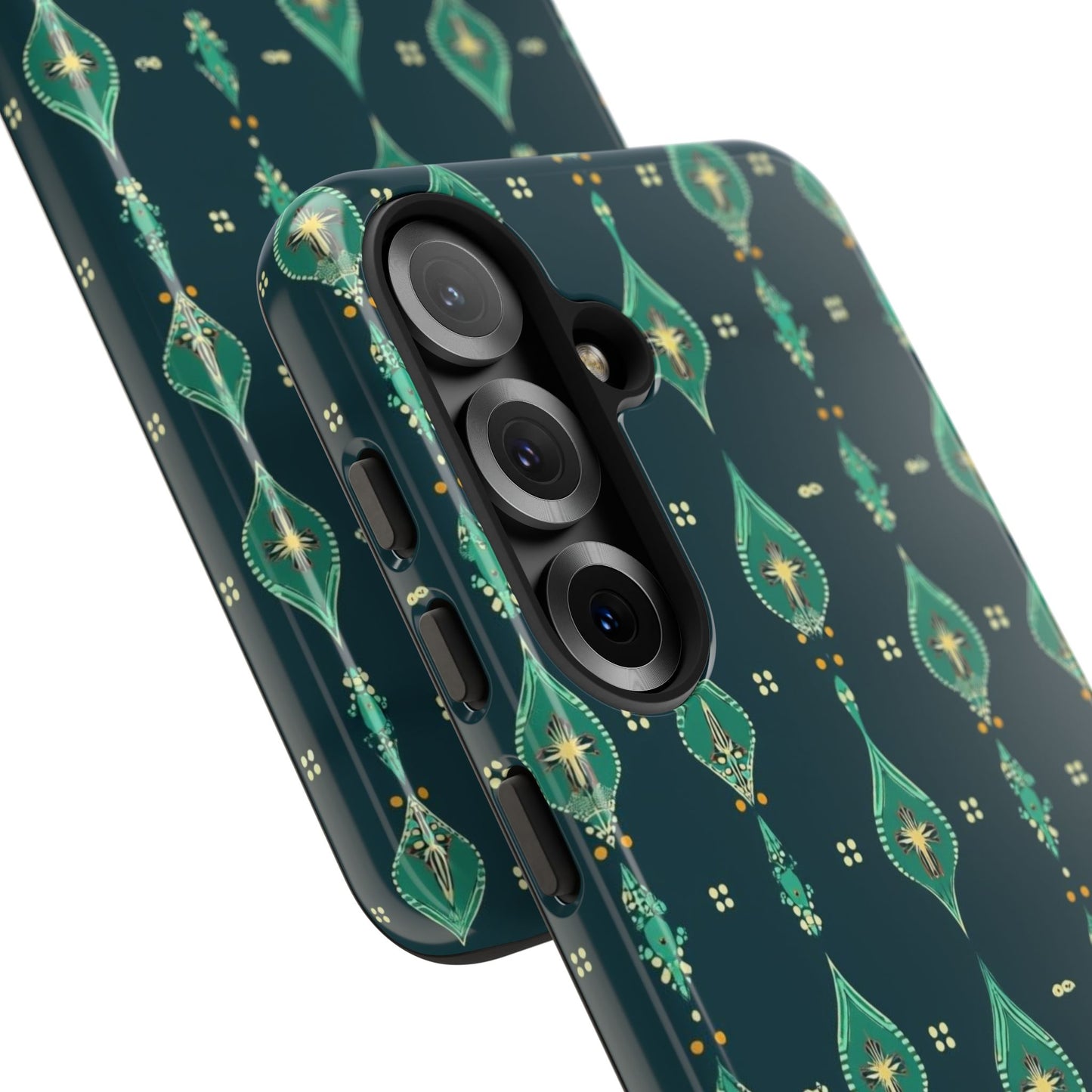 Emerald Boho Teardrop Phone Case