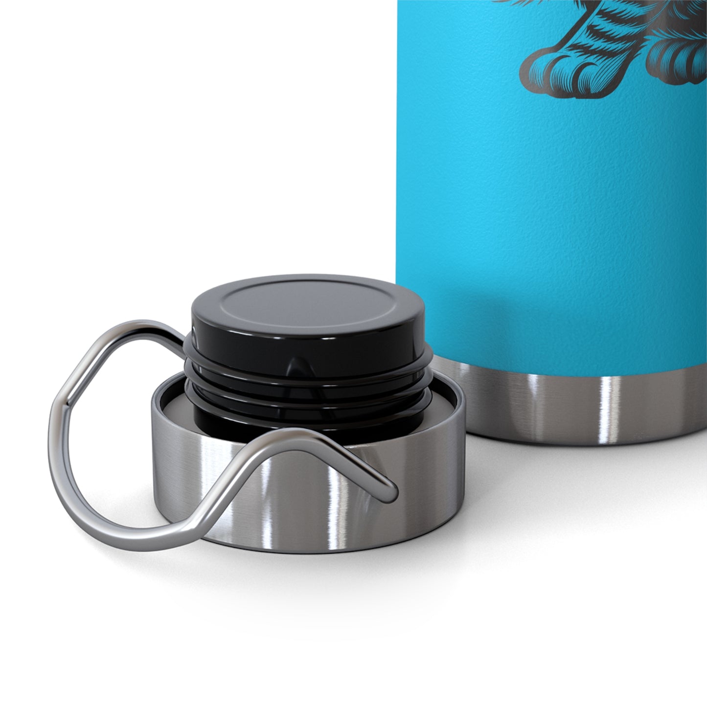 Cat and Butterfly Insulated Water Bottle -  22oz insulated bottle