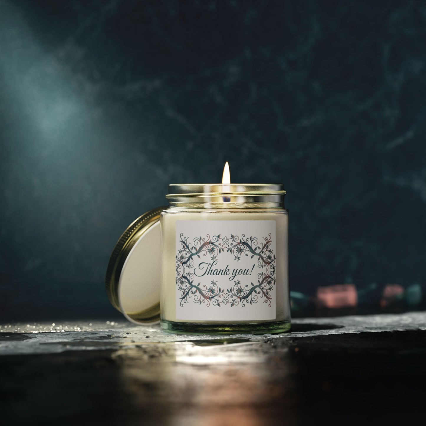 Thank You Scented Candle — Coconut Apricot Wax (4oz & 9oz)