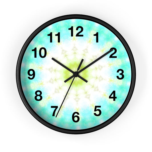 Vibrant Abstract Wall Clock, Modern Home Decor, Unique Gift for Her, Colorful Timepiece, Boho Style Clock