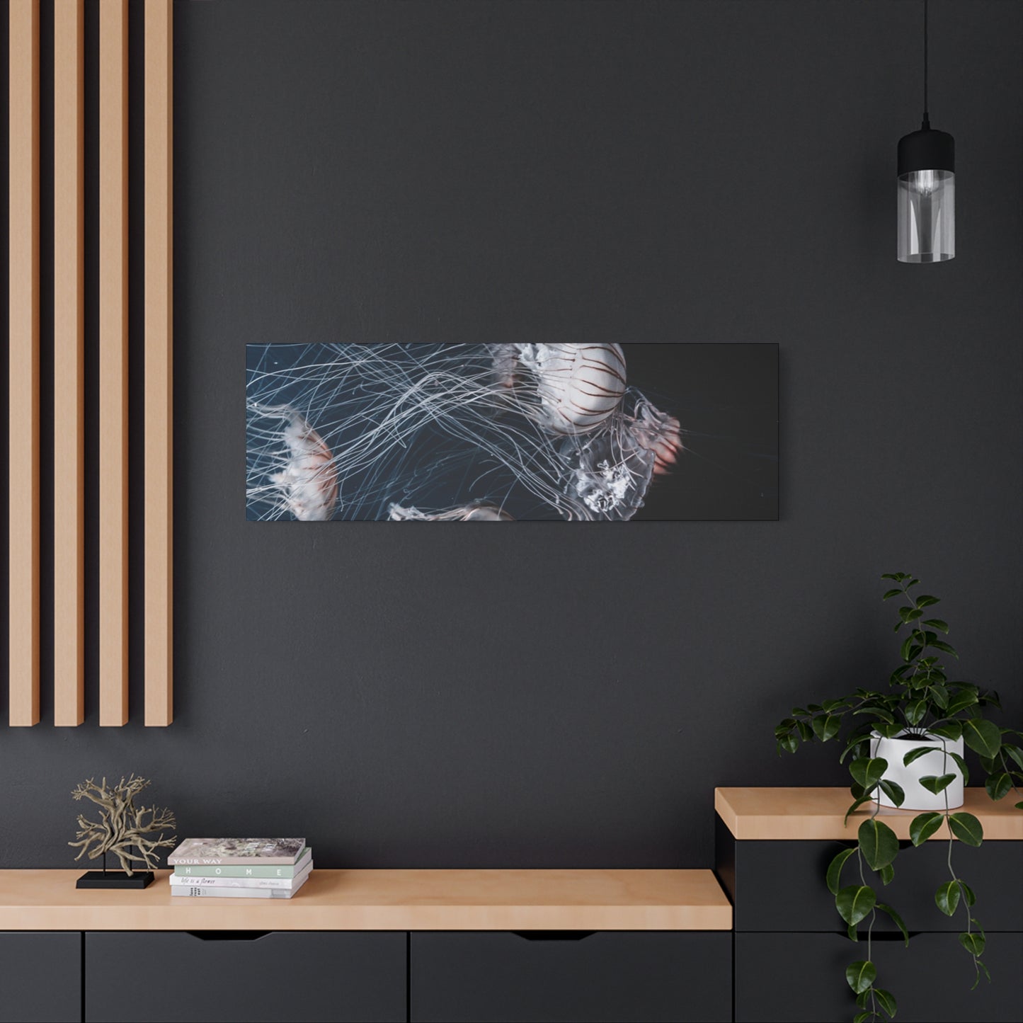 Jellyfish Swarm Matte Stretched Canvas