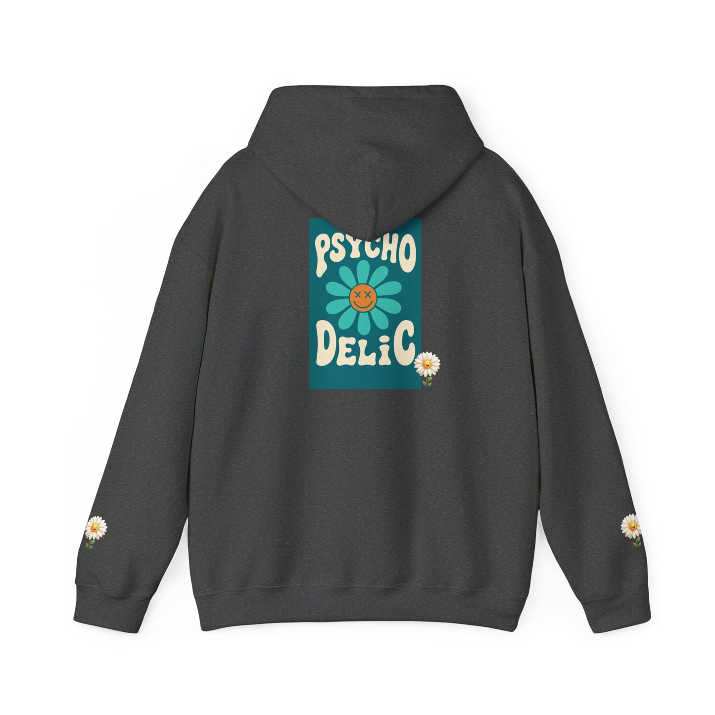Psychedelic Floral Hoodie, Cozy Sweatshirt for Casual Style, Gift for Flower Lovers, Cute Streetwear, Spring Fashion, Art Tee