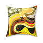 Bohemian Abstract Pillow, Decorative Throw Cushion for Home Decor, Modern Cozy Accent for Living Room, Gift