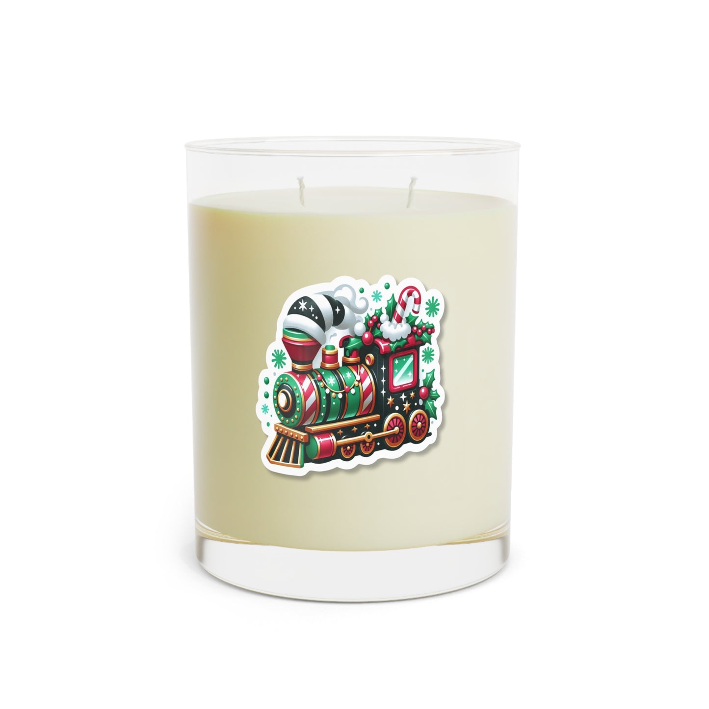 Holiday Train Scented Candle — 11oz Festive Christmas Glass Candle