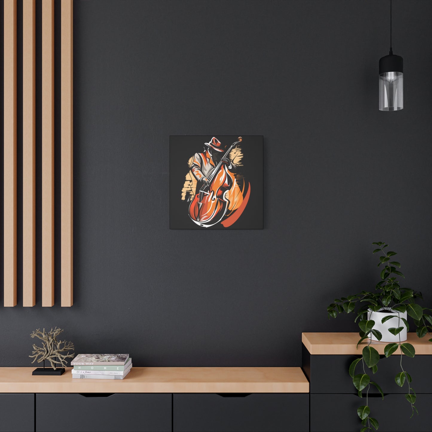 Matte Canvas, Stretched, 1.25" - Bass Player