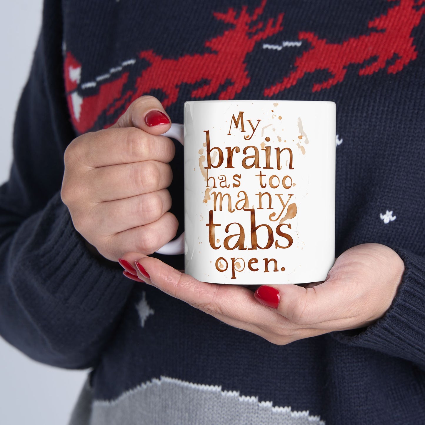 Coffee Lover's Ceramic Mug - Perfect Gift for Birthdays, Holidays, and Coffee Enthusiasts, Unique Kitchen Decor, 11oz or 15oz