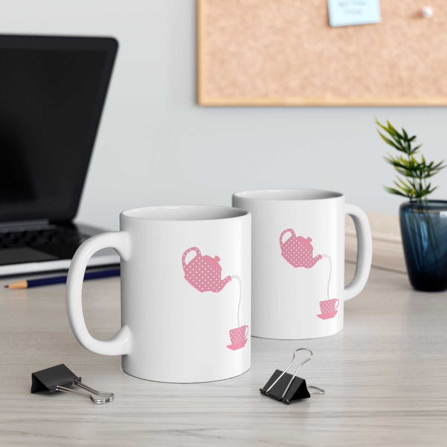 Charming Pink Teapot Ceramic Mug | Perfect for Tea Lovers, Gift for Mother's Day, Birthday, Kitchen Decor, Cozy Evenings