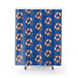 Nautical Lifesaver Shower Curtain, Beach Decor, Coastal Bathrooms, Gift for Sea Lovers, Summer Vibes, Nautical Theme