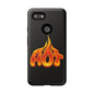 Stylish Phone Case, Hot Flames Design, Gift for Teens, Trendy Accessory, Protective Cover, Unique Phone Case