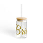 Personalized Sipper Glass, Bride Sipper Cup