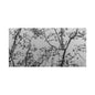 Canvas Wall Art — Monochrome Blurred Ferris Wheel with Tree Silhouettes