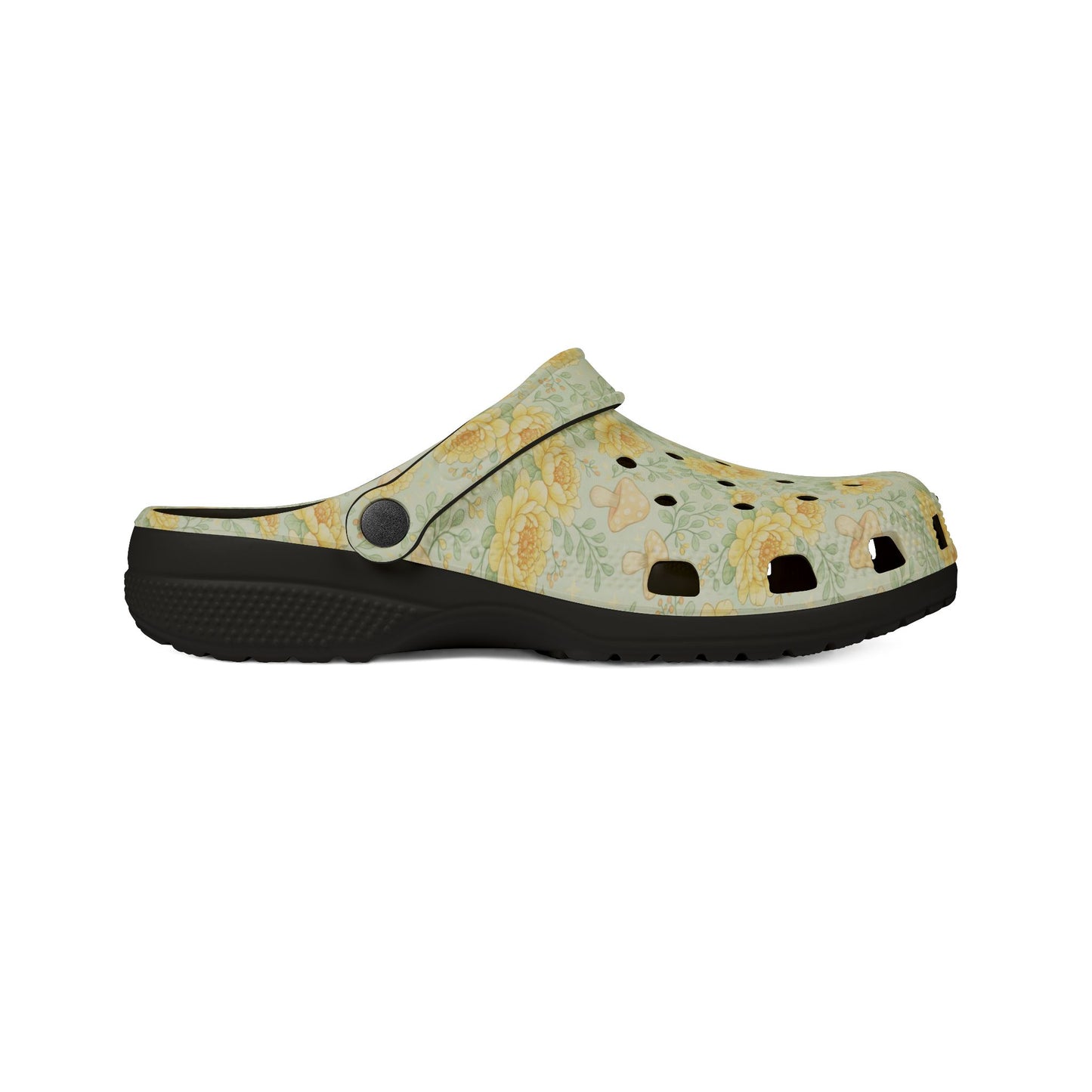Floral Sunflower Clogs — Lightweight EVA Garden Shoes