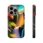 Phone Case - Vibrant Waterfall Landscape with Butterfly | Colorful Nature Protective Case