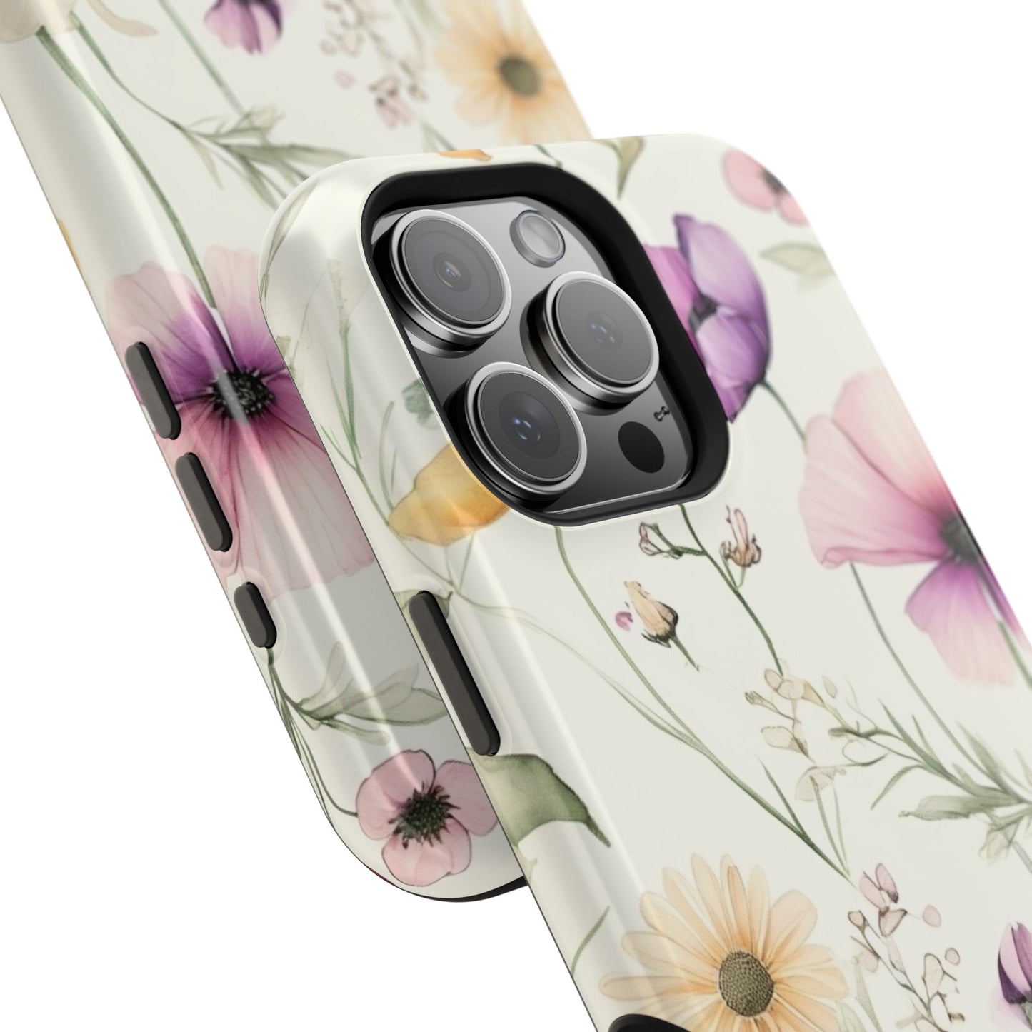 Floral Watercolor Magnetic Impact-Resistant Phone Case