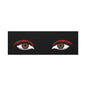 Red Lashes Wall Art Canvas — Glam Eyes Makeup Decor