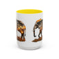 Elegant Elephant Accent Coffee Mug - Nature Lover Gift, Animal Lover Mug