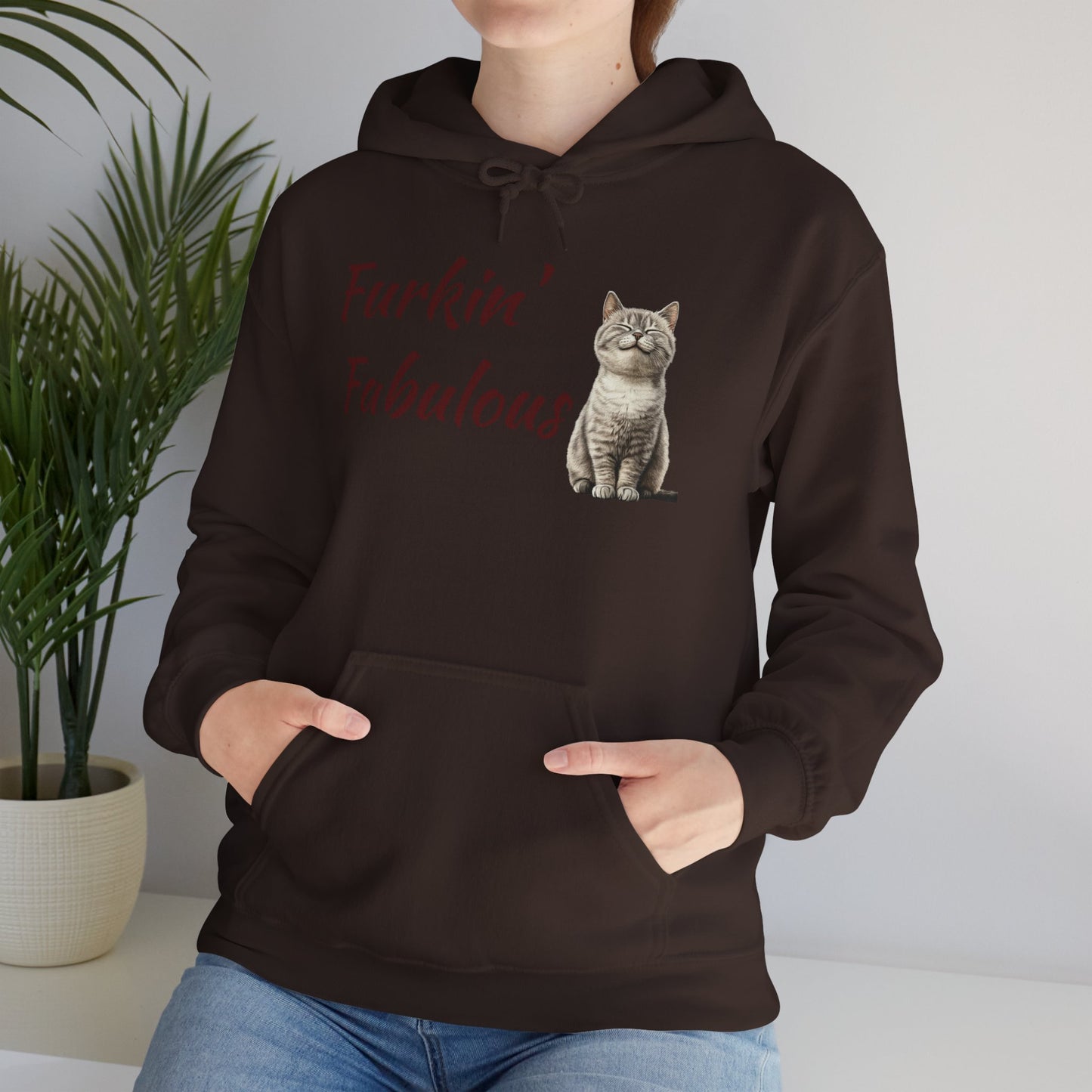 Furkin' Fabulous Cat Hoodie — Cute Kitten Graphic Sweatshirt