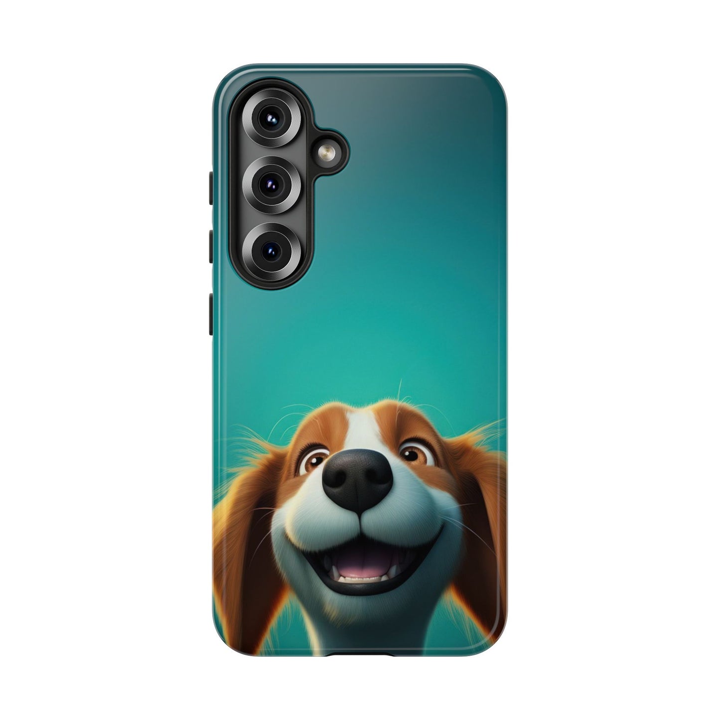 Happy Dog Phone Case — Cute Cartoon Puppy Protective Phone Cover