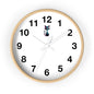 Cute Cat Wall Clock, Feline Decor, Home Office, Gift for Cat Lovers, Adorable Wall Art