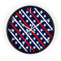 Wall Clock Red white and blue
